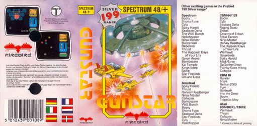 Gunstar box art for ZX Spectrum